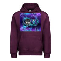 Mauve Wine for the love of the wolves Urban Hoodie - RanaPortraitStore