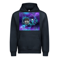 Navy for the love of the wolves Urban Hoodie - RanaPortraitStore
