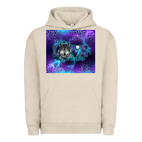 Pigment French Oak for the love of the wolves Urban Hoodie - RanaPortraitStore