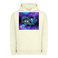 Pigment Pistachio for the love of the wolves Urban Hoodie - RanaPortraitStore