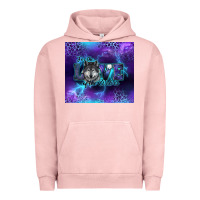Pigment Salmon for the love of the wolves Urban Hoodie - RanaPortraitStore