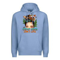 Messy Bun Camp Hair Dont Care Premium Hoodie | Teevron