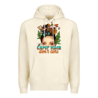 Sandshell messy bun camp hair dont care Premium Hoodie - texasbilliewilder