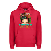 Cardinal messy bun camp hair dont care Premium Hoodie - texasbilliewilder