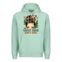 Seafoam messy bun camp hair dont care Premium Hoodie - texasbilliewilder