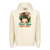 Tofu messy bun camp hair dont care Premium Hoodie - texasbilliewilder