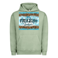 Pigment Oil Green its freezing Urban Hoodie - RanaPortraitStore