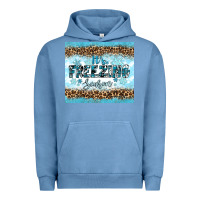 Pigment Pebble Blue its freezing Urban Hoodie - RanaPortraitStore