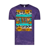 Cloud Purple Welcome fall Vintage Tee - Artiststas