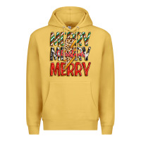 Antique Gold merry christmas lightning bolt Premium Hoodie - Zillion Design Studio