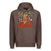 Coffee merry christmas lightning bolt Premium Hoodie - Zillion Design Studio