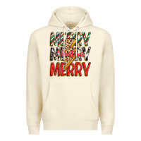 Sandshell merry christmas lightning bolt Premium Hoodie - Zillion Design Studio
