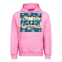 Fuchsia Pink it's freezin season Urban Hoodie - RanaPortraitStore