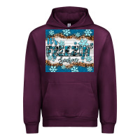 Mauve Wine it's freezin season Urban Hoodie - RanaPortraitStore