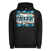Pigment Black it's freezin season Urban Hoodie - RanaPortraitStore