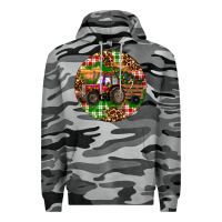 Slate Camo Christmas Farm Red Tractor Premium Hoodie - RanaPortraitStore