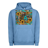 Pigment Pebble Blue just pray Urban Hoodie - RanaPortraitStore