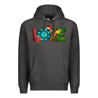 Charcoal Heather Western Gemstone Christmas Love Premium Hoodie - RanaPortraitStore
