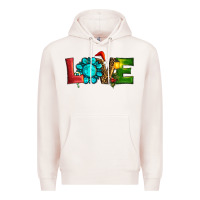 Pale Pink Western Gemstone Christmas Love Premium Hoodie - RanaPortraitStore
