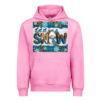 Fuchsia Pink let it snow Urban Hoodie - RanaPortraitStore