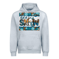 Heather Grey let it snow Urban Hoodie - RanaPortraitStore