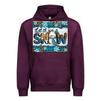 Mauve Wine let it snow Urban Hoodie - RanaPortraitStore