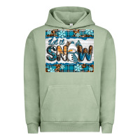 Pigment Oil Green let it snow Urban Hoodie - RanaPortraitStore