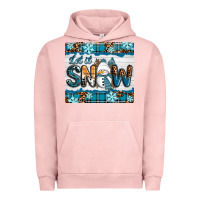 Pigment Salmon let it snow Urban Hoodie - RanaPortraitStore