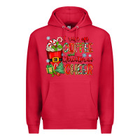 Cardinal i run on coffee and christmas cheer Premium Hoodie - Zillion Design Studio