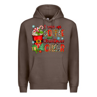 Coffee i run on coffee and christmas cheer Premium Hoodie - Zillion Design Studio