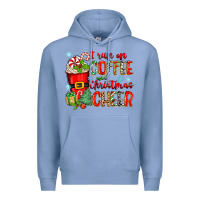Colony Blue i run on coffee and christmas cheer Premium Hoodie - Zillion Design Studio