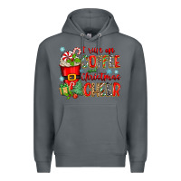 Rock i run on coffee and christmas cheer Premium Hoodie - Zillion Design Studio