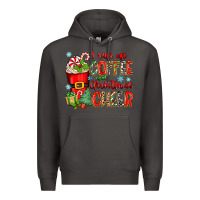 Smoke i run on coffee and christmas cheer Premium Hoodie - Zillion Design Studio