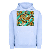 Pigment Grape Ice leopard sunflower hearts Urban Hoodie - RanaPortraitStore