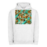 Pigment Lunar Rock leopard sunflower hearts Urban Hoodie - RanaPortraitStore
