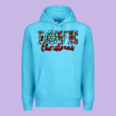 Premium Hoodie Western Gemstone Christmas Love