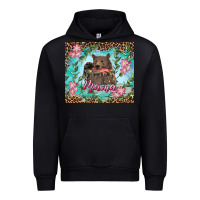 Black mama bear haunting fish floral Urban Hoodie - RanaPortraitStore