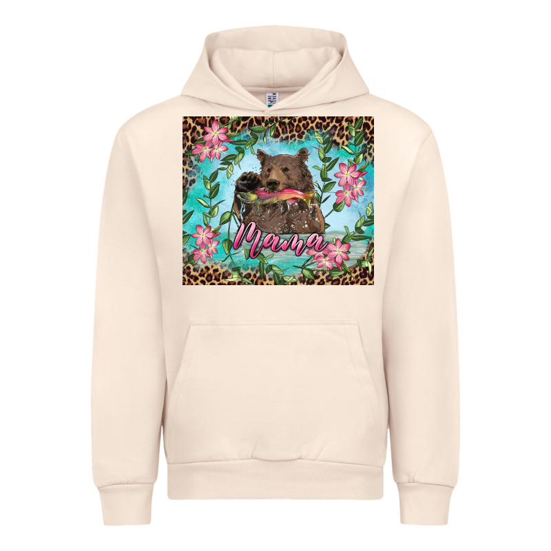 Mama Bear Haunting Fish Floral Urban Hoodie by RanaPortraitStore | Teevron