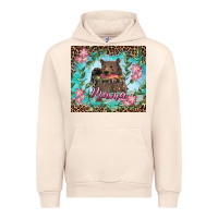 Sandshell mama bear haunting fish floral Urban Hoodie - RanaPortraitStore