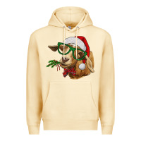 Pina Colada Christmas Glasses Goat Premium Hoodie - RanaPortraitStore