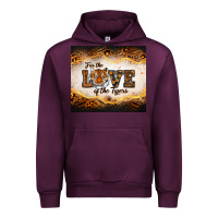 Mauve Wine love of the tigers Urban Hoodie - RanaPortraitStore