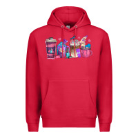 Cardinal nail hustler coffee cups Premium Hoodie - texasbilliewilder