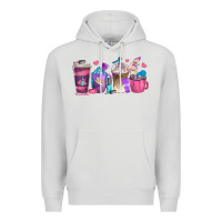 Dove Grey nail hustler coffee cups Premium Hoodie - texasbilliewilder