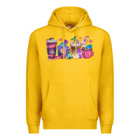 Lemon nail hustler coffee cups Premium Hoodie - texasbilliewilder