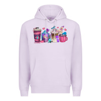 Lilac nail hustler coffee cups Premium Hoodie - texasbilliewilder