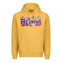 Mustard nail hustler coffee cups Premium Hoodie - texasbilliewilder