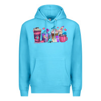 Ocean Blue nail hustler coffee cups Premium Hoodie - texasbilliewilder