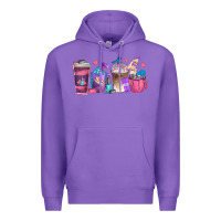 Purple nail hustler coffee cups Premium Hoodie - texasbilliewilder