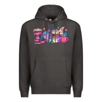 Smoke nail hustler coffee cups Premium Hoodie - texasbilliewilder