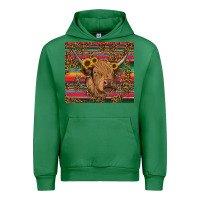 Emerald serape leopard turquoise sunflowers cow Urban Hoodie - RanaPortraitStore